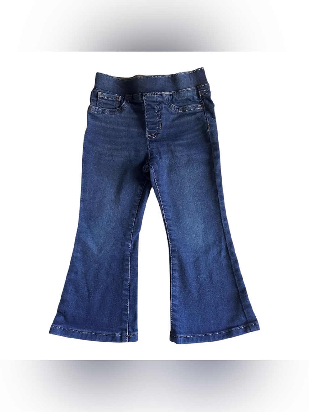 Jumping Beans 4T Girls Blue Denim pull on stretch flare jeans jeggings